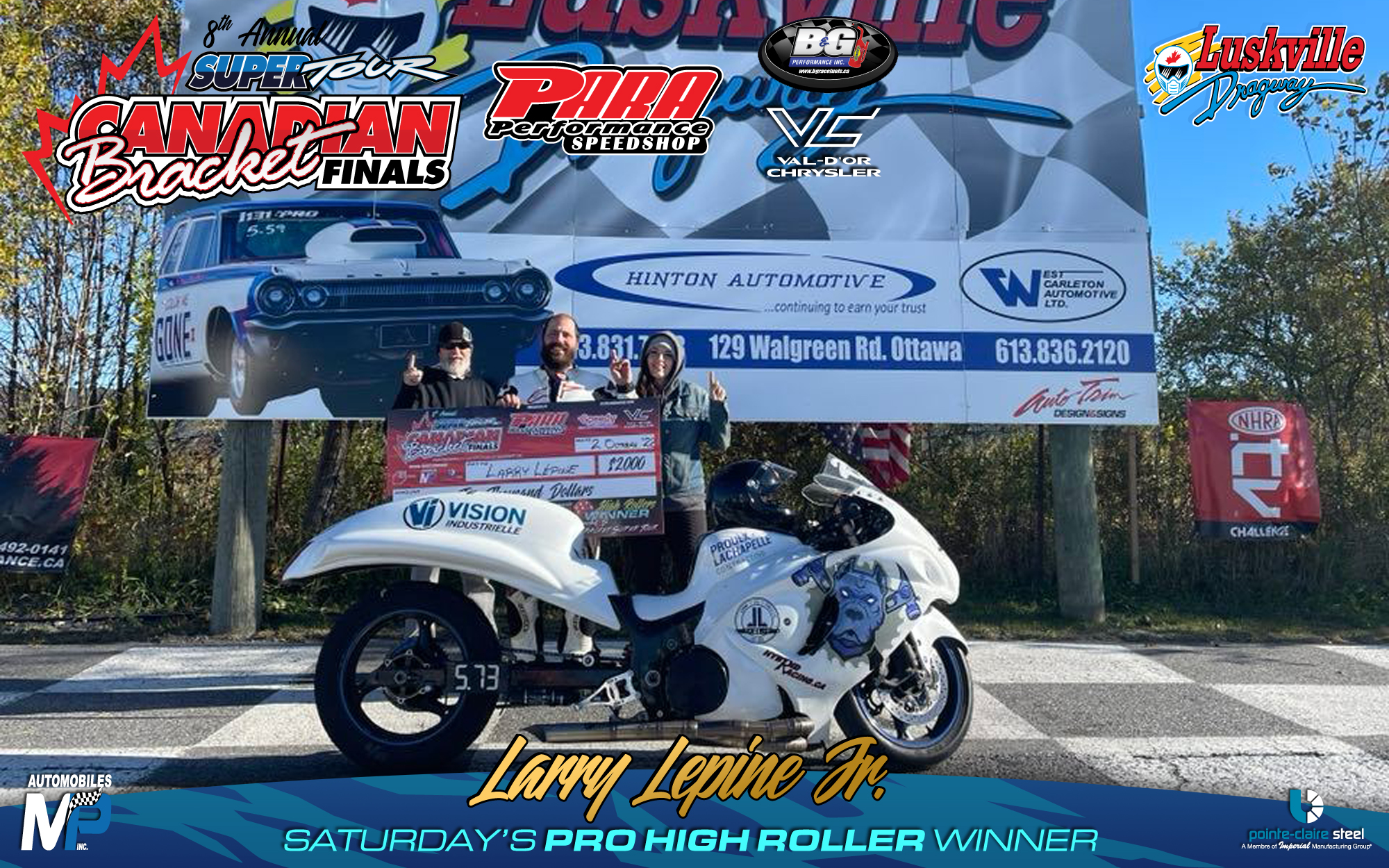 MARTEL AND LEPINE DOMINATES BRACKET FINALS Bracket Super Tour